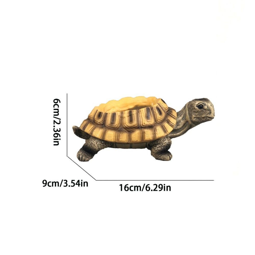 Creative Animal Ornament Vase Simulated Turtle Flowerpot Durable Succulent Planter  Home Office