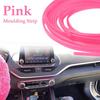 16.4Ft (5M) Flexible Trim for DIY Automobile Car Interior Exterior Moulding Trim Decorative Line Strip, Pink