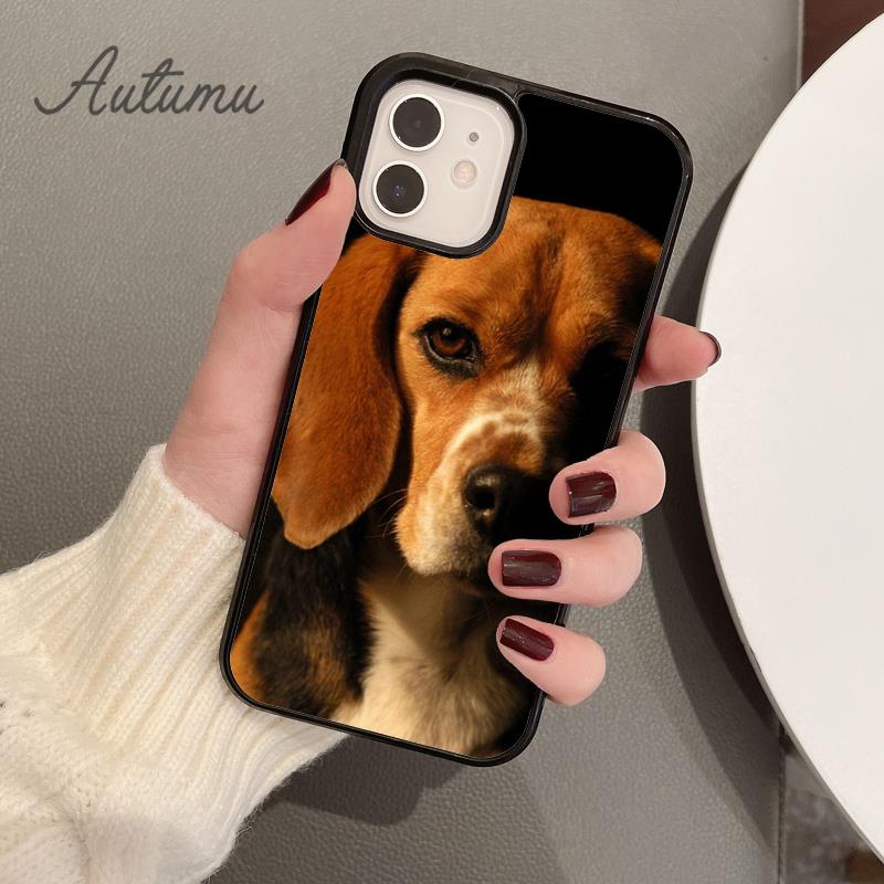 Roztomilý pouzdro na telefon s motivem psa Beagle pro iPhone 11 12 13 14 Pro Max mini X XR XS SE 2020 5 6S 7 8 Plus Samsung Galaxy S21 S22 Kryt skořepina
