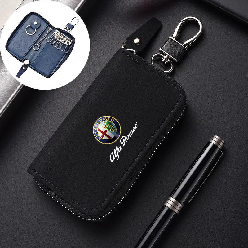 

For Alfa Romeo 2026 Hot Sticker Car Key Bag Keychain Storage Box For Alfa Romeo Giulia Stelvio Giulietta 156 159 147 Mito Tonale For Alfa Romeo