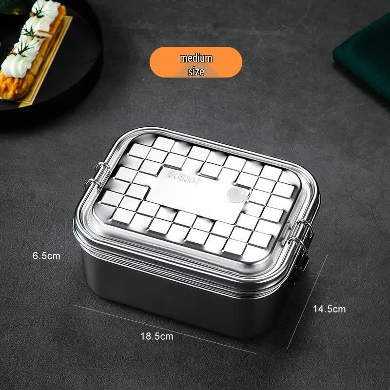 304 Stainless Steel Divided Double-Layer Lunch Box