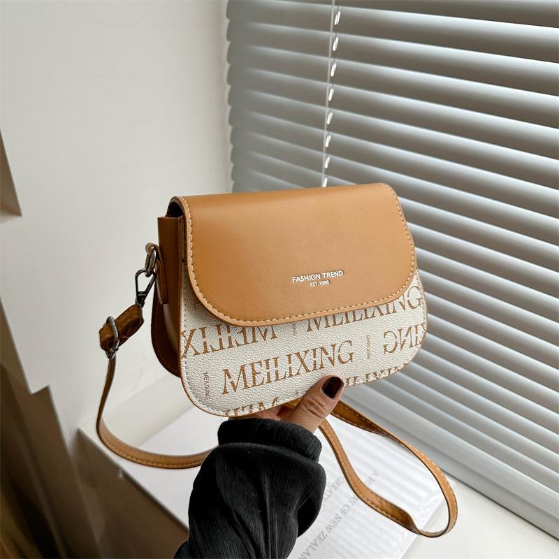 Casual Saddle Bags This Year's New Trendy  Fashionable  Simple and Personalized Crossbody Retro Single-shoulder Women's Bag