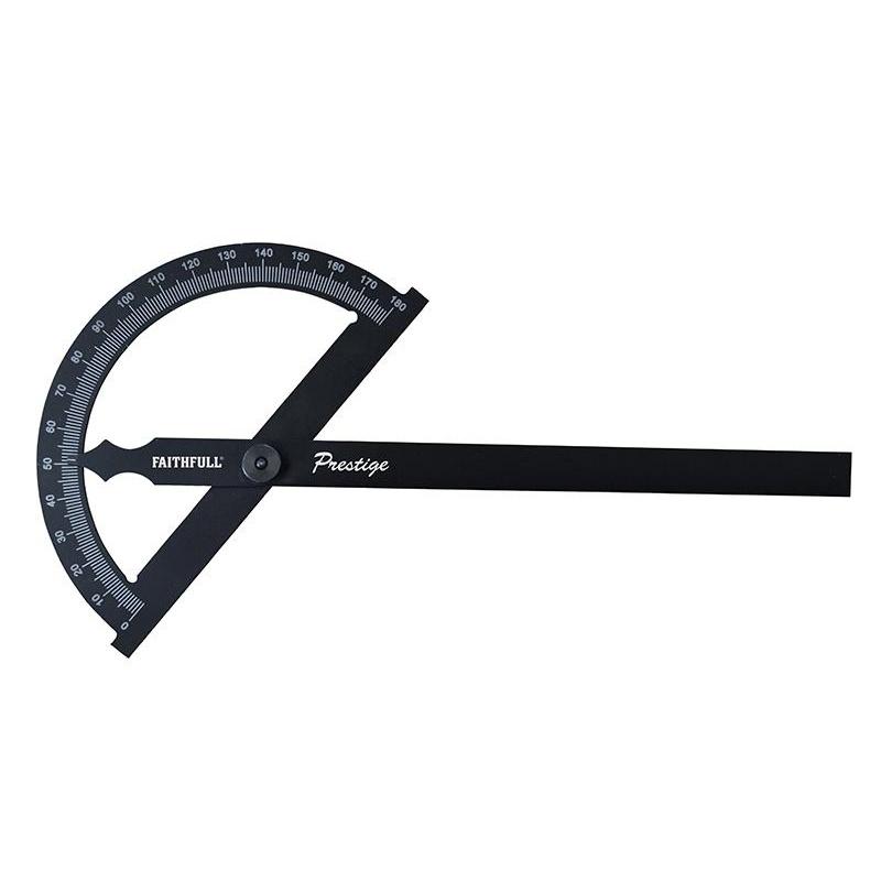 Faithfull Prestige Angle Gauge Black Aluminium 150 X 270mm