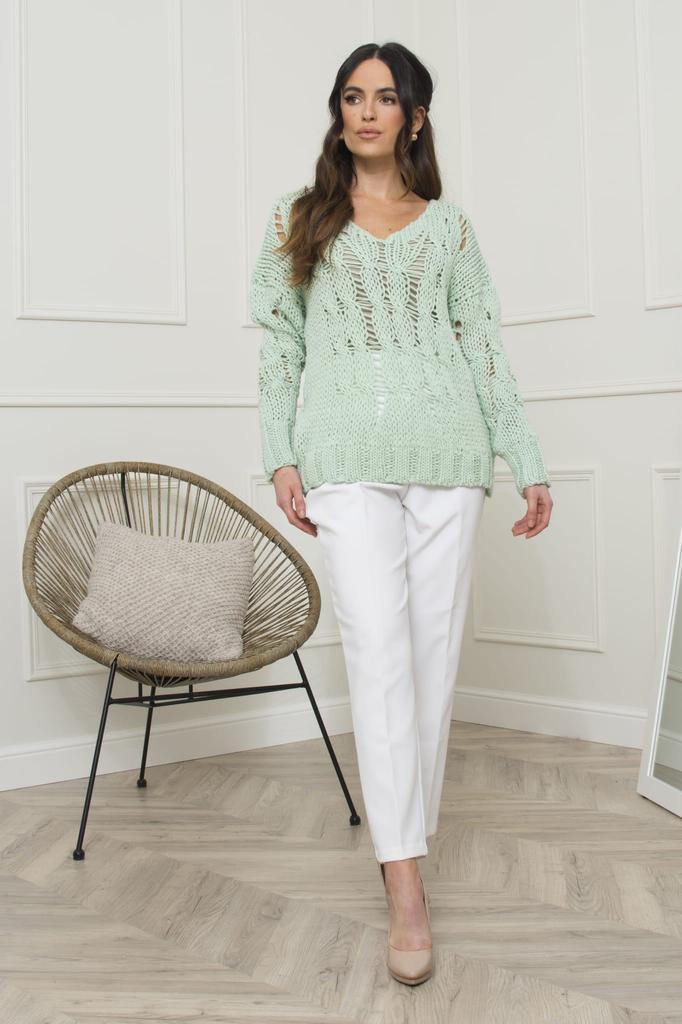 Cleo Sweater Pistachio Color