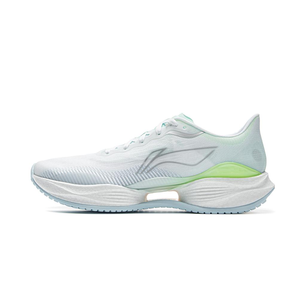 New LiNing Super-Light 22 Cushioning Anti-Slip Wear-Resistant Breathability Low-Top Running Shoes Men's White Green Gray ARBV001-22