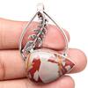 Pendant Designer Jasper Gemstone Mother'Day Gift Silver Jewelry 1.75"