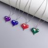 Trendy Heart Pendant Necklace Long Chain Women 2023 Jewelry Choker Necklaces Wedding Jewelry Gift for Valentines Day