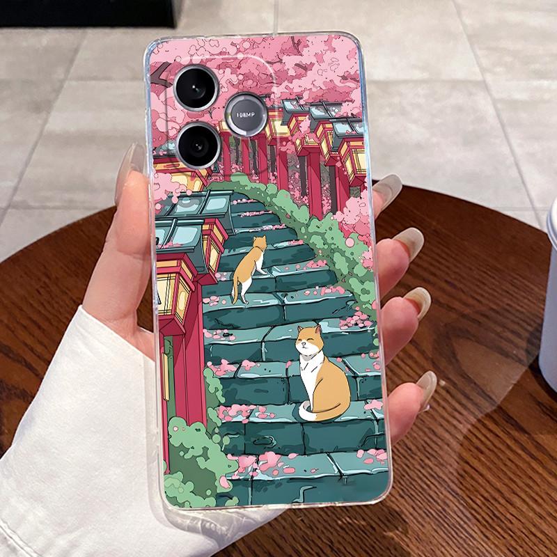 Jelly Casing For Honor 600 Lite / Honor 500 Smart 5G Clear Silicone Soft TPU Back Cover Cute Cat Rabbit Heart Protective Case