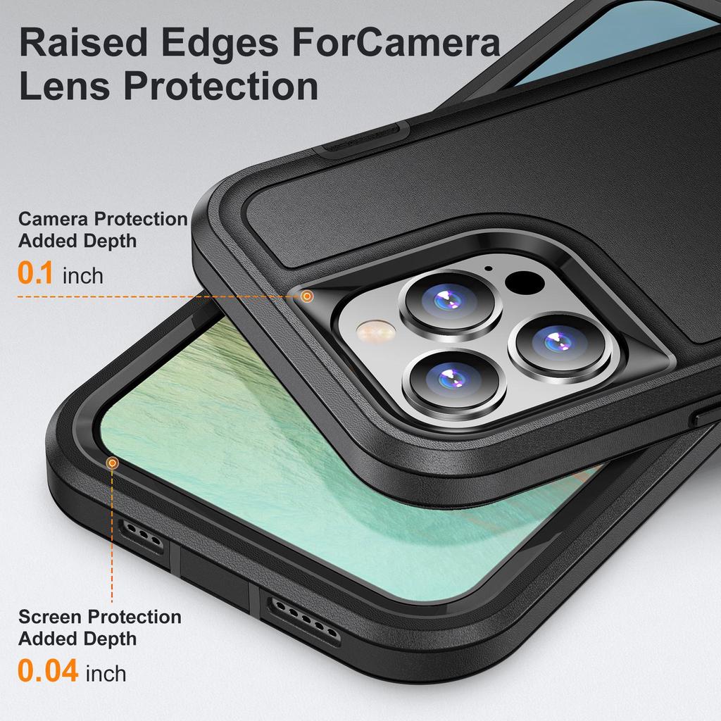 Durable Defender Case for Apple iPhone 17 PRO Max, 16, 15, and 14