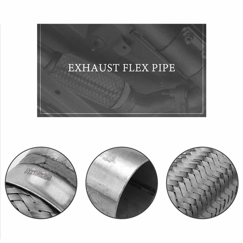 

Stable-1 Piece Exhaust Flex Pipe Stainless Steel Double Braid 2 X 6 Inch With Ends 10 Inch Long как