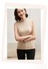 Women's Cashmere Sleeveless Vest - Autumn/Winter, Half-High Collar, Solid Color, Seamless Knit Pullover