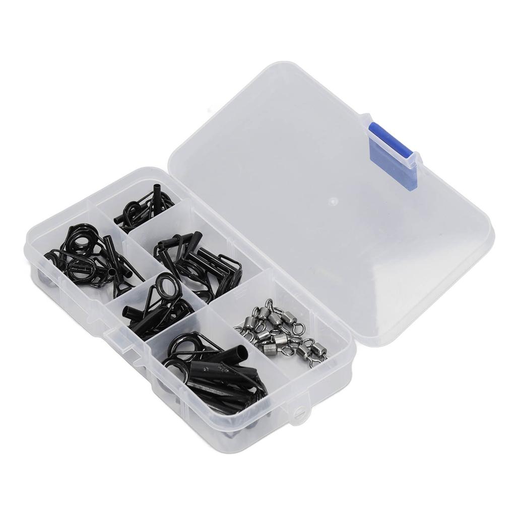 Ceramic Guide Ring Set Stainless Steel Frame Fishing Rod Eye Guide Suit Fishing Rod Tip Repair Parts