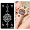 Personalized India Temporary Tattoo Ethnic Style Black Tattoo Decals Arm Foot Tattoos  Women Lady