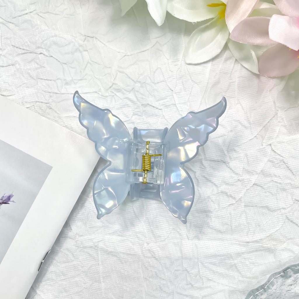 Super Fairy New Color Imitation Acetic Acid Butterfly Cute Hair Claw Shark Clip Sweet Back Head Gentle Ponytail Clip