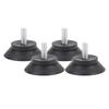 4 buc picioare de cauciuc cu șurub antiderapant cu ventuză pentru echipamente de fitness pentru mobilier