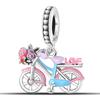 100 copper Flower Balloon Chocolate Gift Bicycle Charm Bead Charms Bead Charms Pendants Compatible With 3mm Bracelets Do It Yourself Fine Jewellery M
