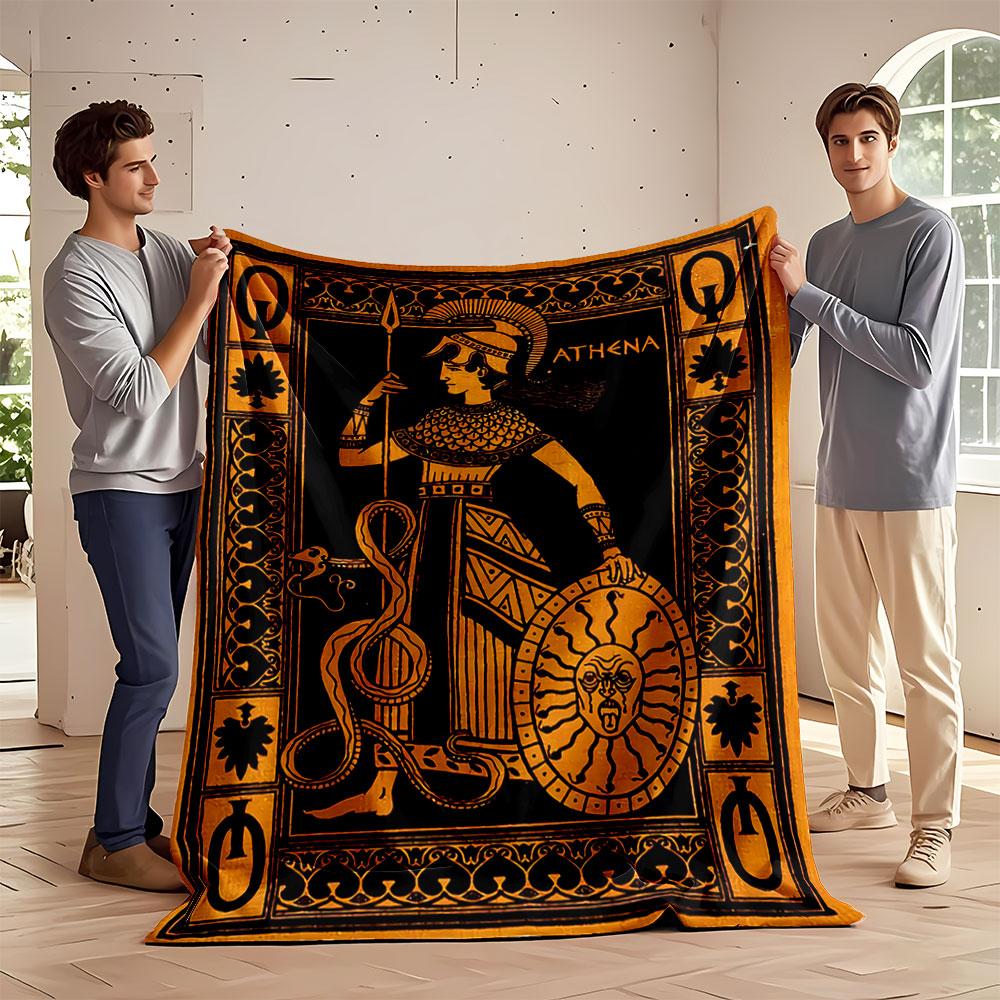 Greek Athena Myth Blanket for all seasons blanket lunch break throw gift