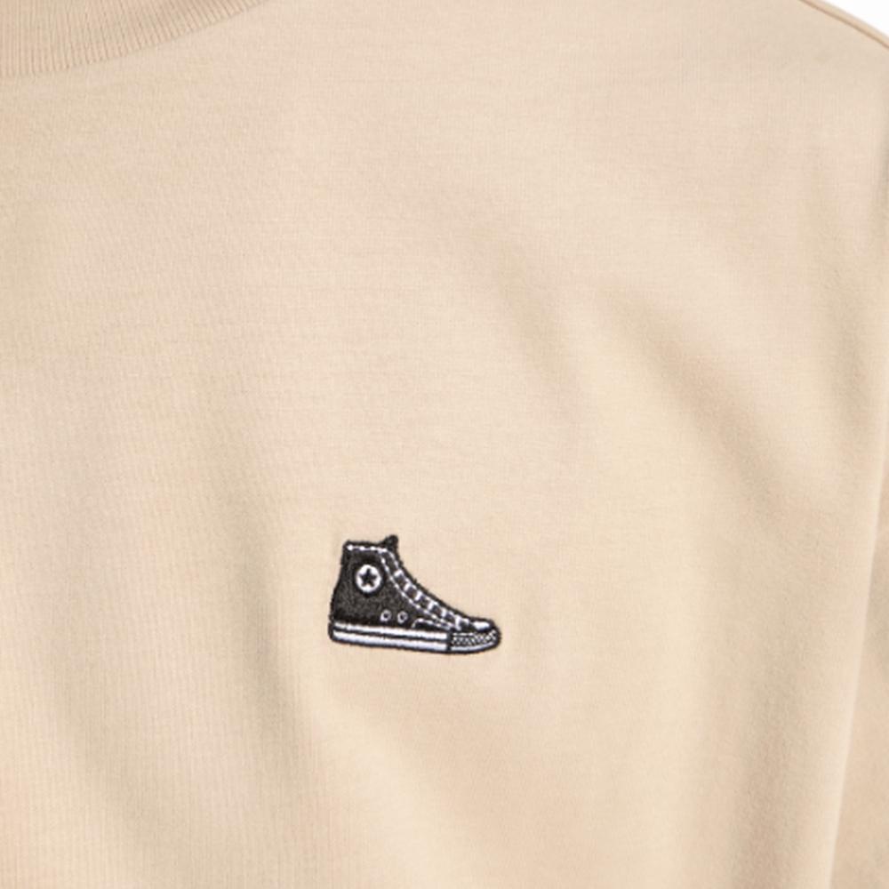 Converse T Shirts Unisex Brown Crew Neck 10027239-A06