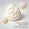 Stress Relief Sensory Toy Cute Smiling Face Cream Roll Slow Rebound Soft Squeeze Toy for Office Worker Desk Decoration