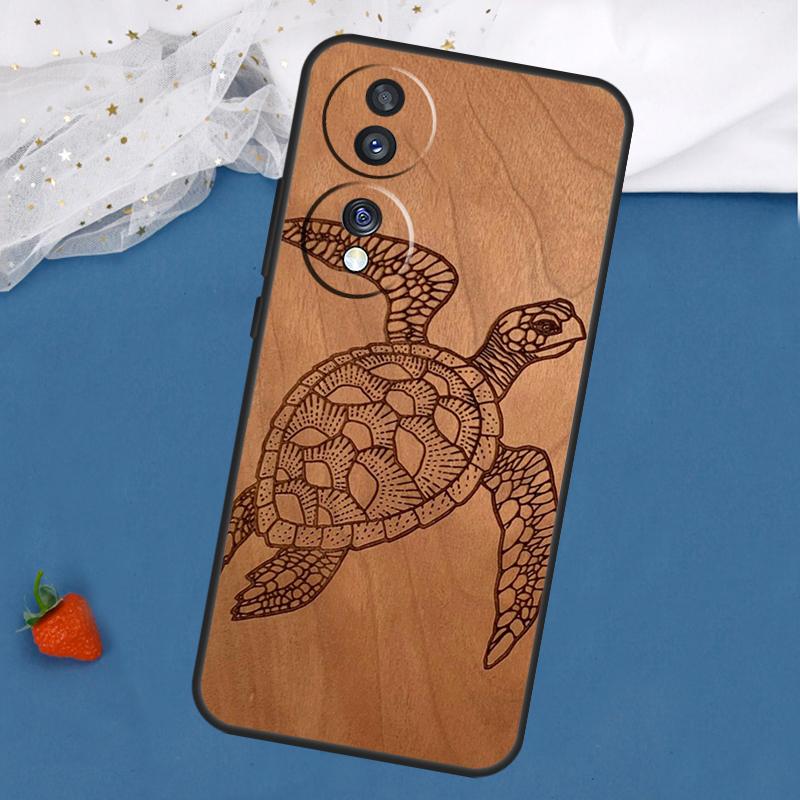 

Деревянный Чехол Черепаха для Honor Magic 7 5 6 Lite 8 Pro 200 400 50 70 90 X8c X8b X9a X9b X9c X9d Win RT Обложка Honor X9d