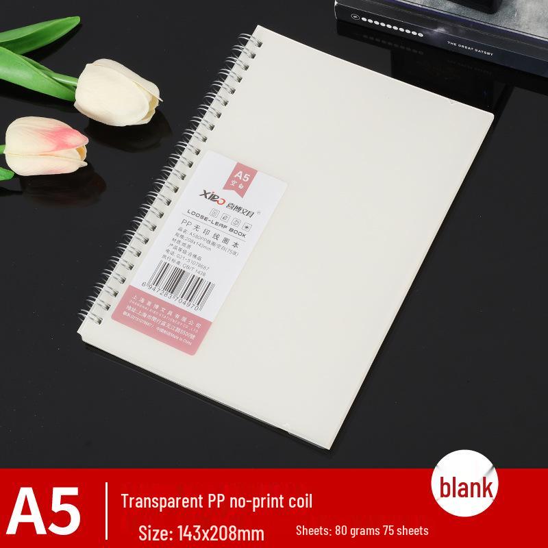 Přenosný B5A5 odnímatelný kroužkový zápisník pro středoškoláky