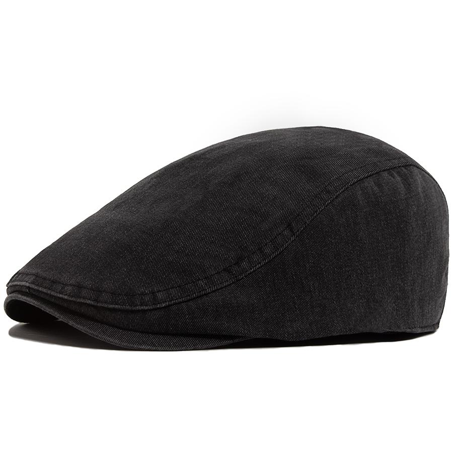 Men Washed Vintage Beret Fashion Front Back Wear Man Cap Spring Autumn Women's Flat Hat Retro Casual Newsboy Cap Unisex