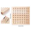 2Pcs Square Wooden Polishing Head Storage Board Save Space Nail Grind Head Organizer  Nail Salons
