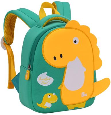 Panegy Kinder Cartoon Mini Schul Rucksack Grün, Dinosaurier, Tasche/Kindergarten Tasche, 30x24x11cm,