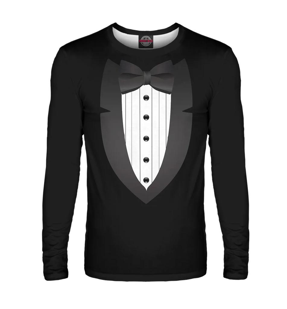 Men's Street Hip-hop Cosplay Funny And Personalized Round Neck Long Sleeved Fashion Casual Top