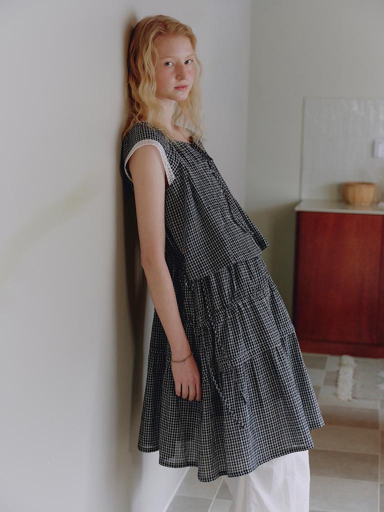 Mwimwieleu Front To Back Reversible Tiered Dress Mu2635Op313M