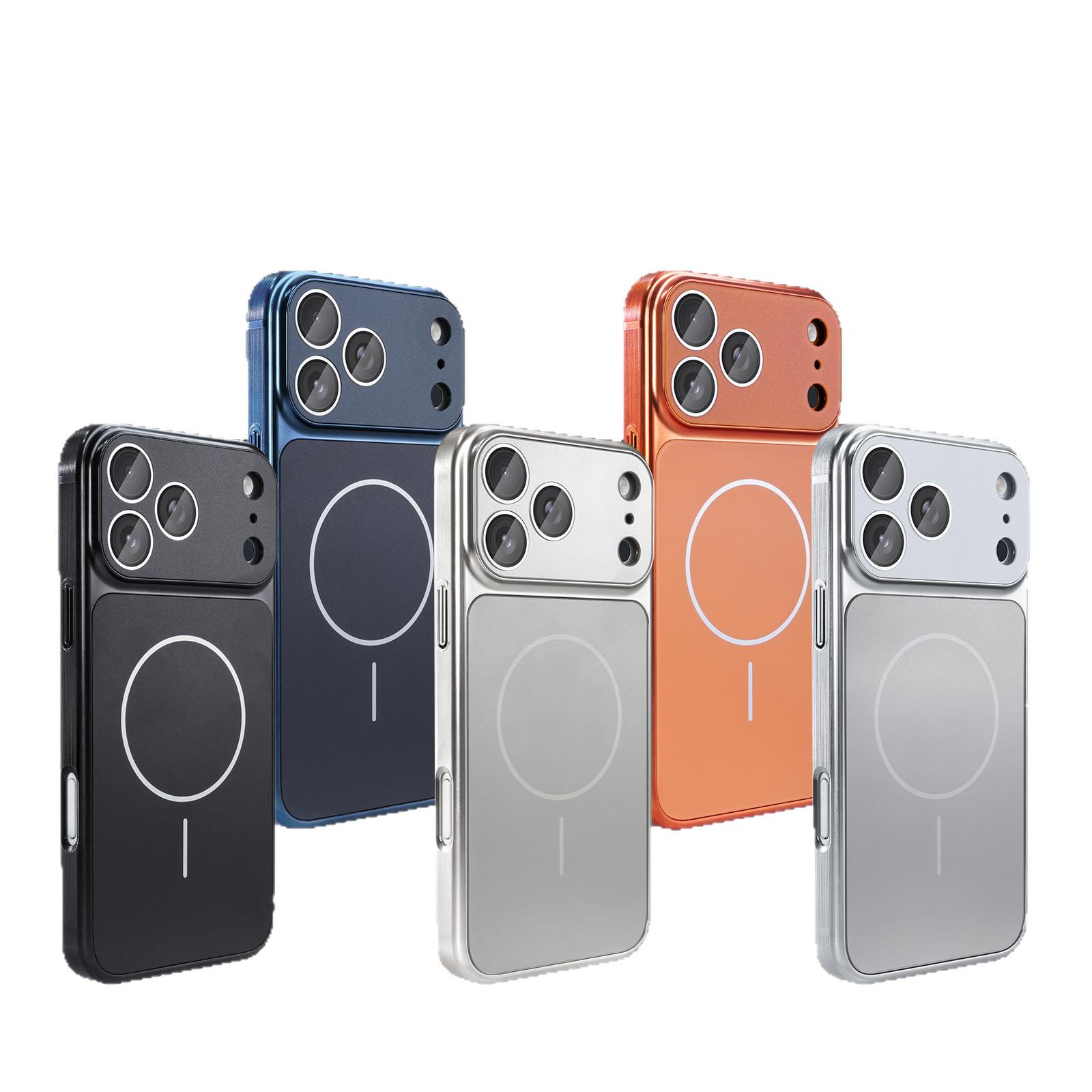 

Apple iPhone 17 Pro Max Thin Ring Magnetic Anti-Fall Case with Large Window iPhone 14 Pro