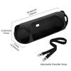 Portable Loudspeaker Silicone Case Protective Cover Skin for Dustproof and Shockproof Sleeve with Strap belt