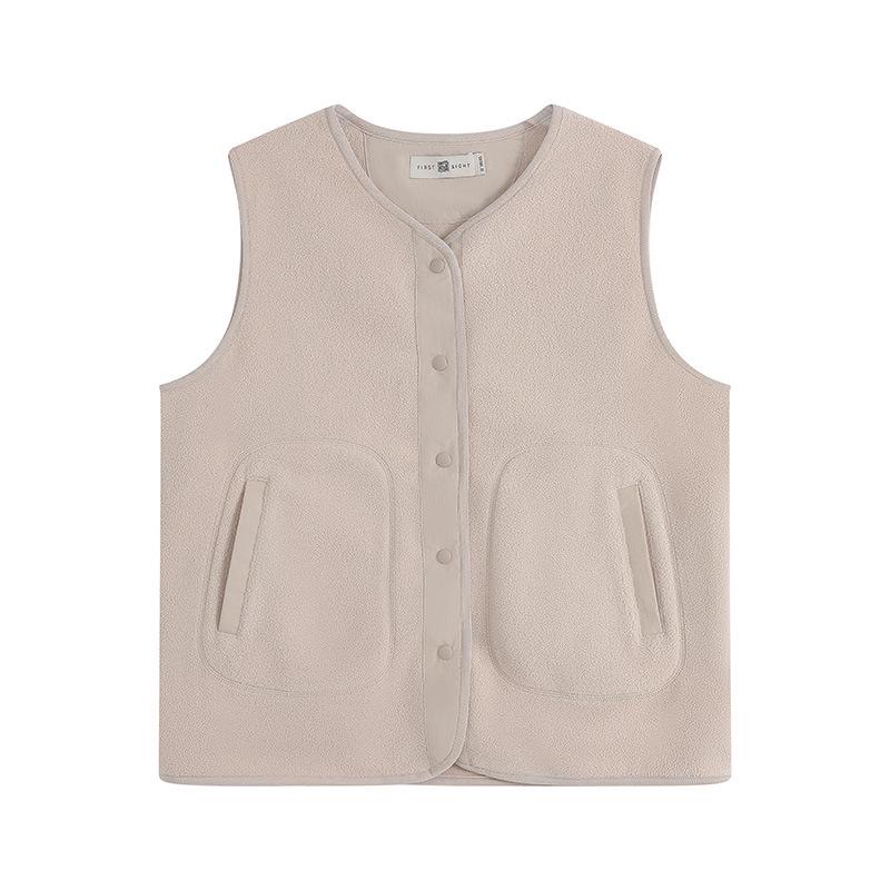 Autumn/Winter Fleece Windproof Vest: Warm Outdoor Windbreaker Cardigan