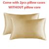 1Pair Standard 51x66cm Pillowcase Silk Pillow Cover Silky Satin Hair Beauty Pillow Case Comfortable Pillow Case Home Decoration