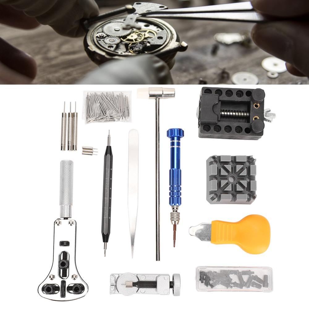 122Pcs Black Watch Tool Set 20.7 * 10cm Watch Strap Adjustment Tool For Electronic Watch