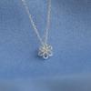 Modernlike Silver 925 Blossom Flower Necklace