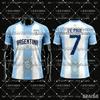 2026/27 Argentina Fan Commemorative Soccer Jersey Quick Dry Breathable Comfortable Soccer Sportswear Shirt for Kids and Adults