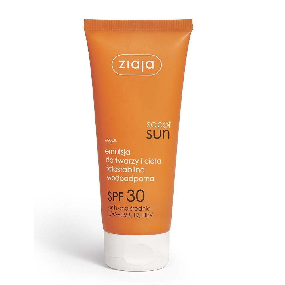 Ziaja Sopot Sun Emulsion for face and body SPF30, 100ml