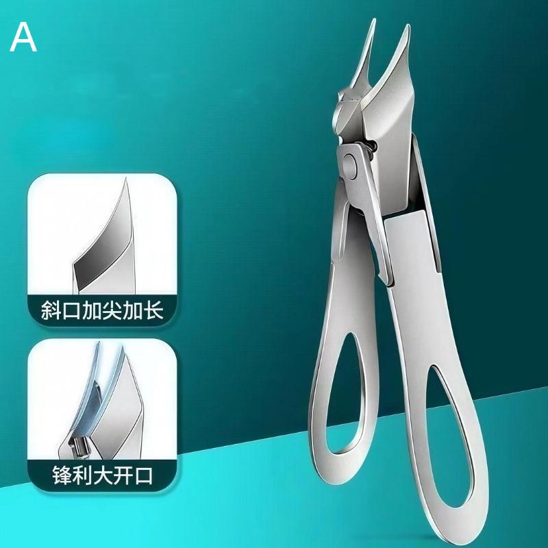 

Angled Nail Clipper Stainless Steel Anti-Splash Cuticle Remover Fingernail And Toenail Clipper Cutters for Personal Hygiene