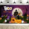 Spooky Cartoon Halloween Backdrop Cute Cat Ghost Happy Halloween Banner Halloween Backgrounds for Kid Photography Party Supplies322