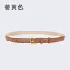 Women'S Belt Women'S Leather Decoration With Skirt Simple Cowhide Pin Buckle Jeans Belt Women'S Black Tide