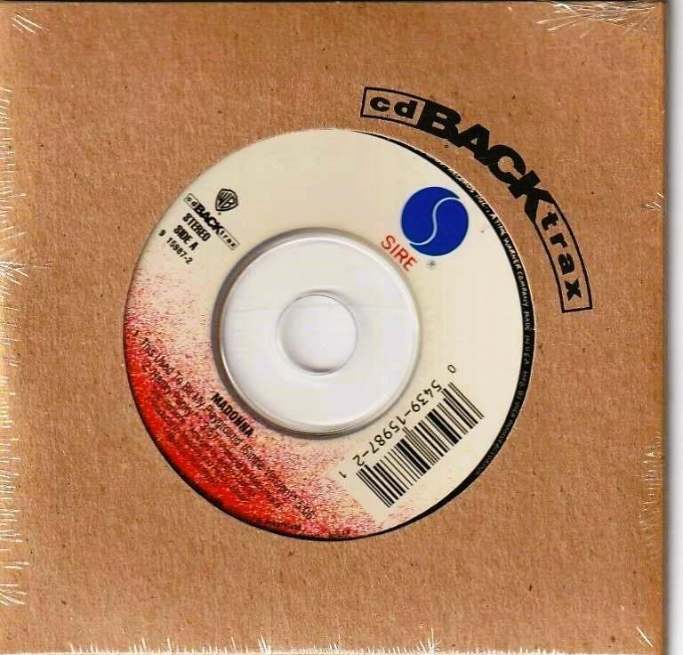 

[USED] Madonna US CD single Back Trax series paper jacket
