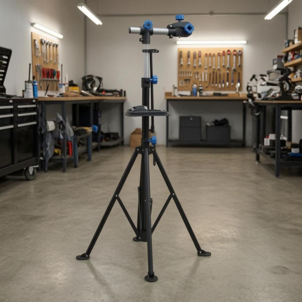 Bike Repair Workstand with Clamp Floor-Standing Maintenance Rotating