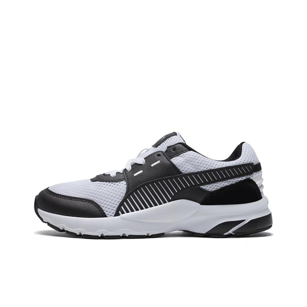 Puma Future Runner Bequeme Sport-Lederstoff Stoßdämpfung Low Top Lässige Laufschuhe Unisex Sneaker Schwarz Weiß 369502-04