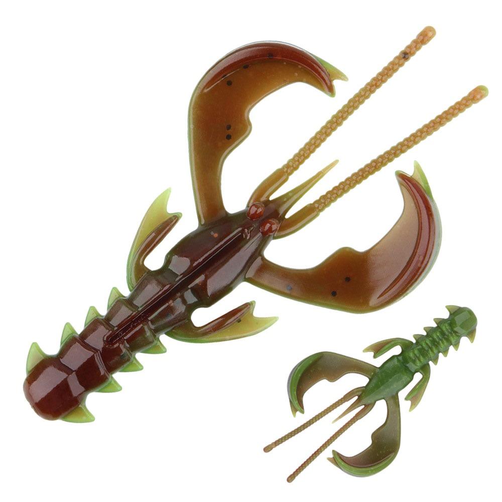 20pcs/box UV Active Fishing Lure Floating Agile Shrimp Lure Wobbler Soft Baits Octopus Fishing