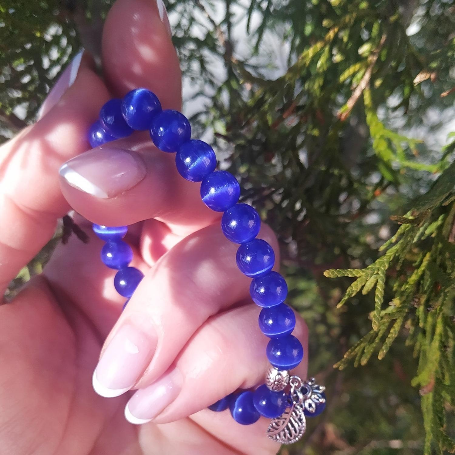 

Браслет из бисера Будды в национальном стиле с камнем кошачий глаз для женщин, модные женские ювелирные изделия с кристаллами 1pcs фиолетовый