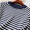 Autumn and Winter Women's Sweater Simple Slim Long-sleeved Knit Round Neck Pullover Sweater