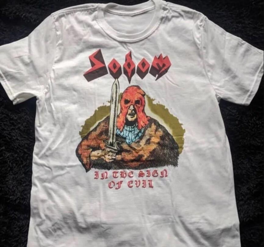 

Винтажная футболка группы Sodom с коротким рукавом Все размеры от S до 5XL ZL181 Унисекс S