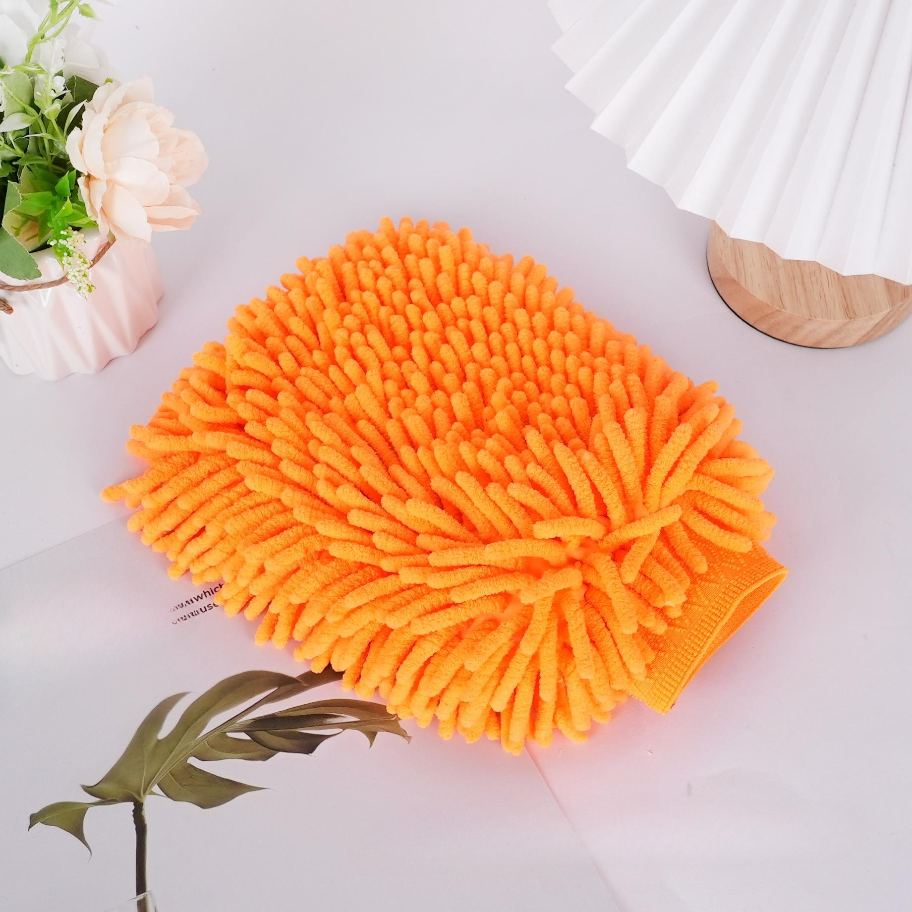 

Chenille Plush Gloves for Car Cleaning Thickened Doublesided Car Cleaning Tools Ultrafine Fiber Car Washing Gloves, detailing