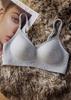 Spot jelly strip fixed cup seamless underwear women's small breasts gather soft support anti-sagging not empty cup bra